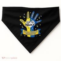 Down Syndrome Aunt Uncle Niece Love Awareness Gift USA-Made Doggie Bandana thumb 0