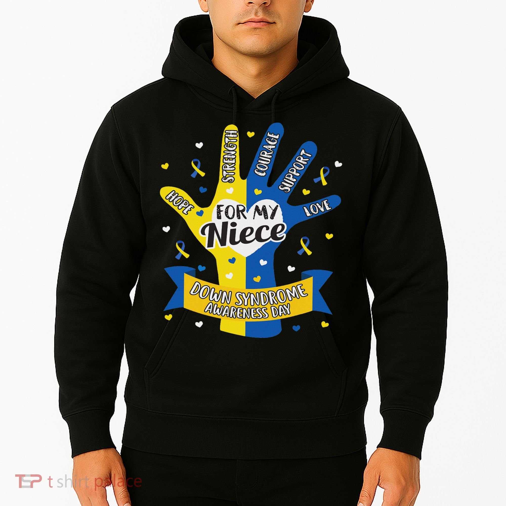 Down Syndrome Aunt Uncle Niece Love Awareness Gift Hoodie