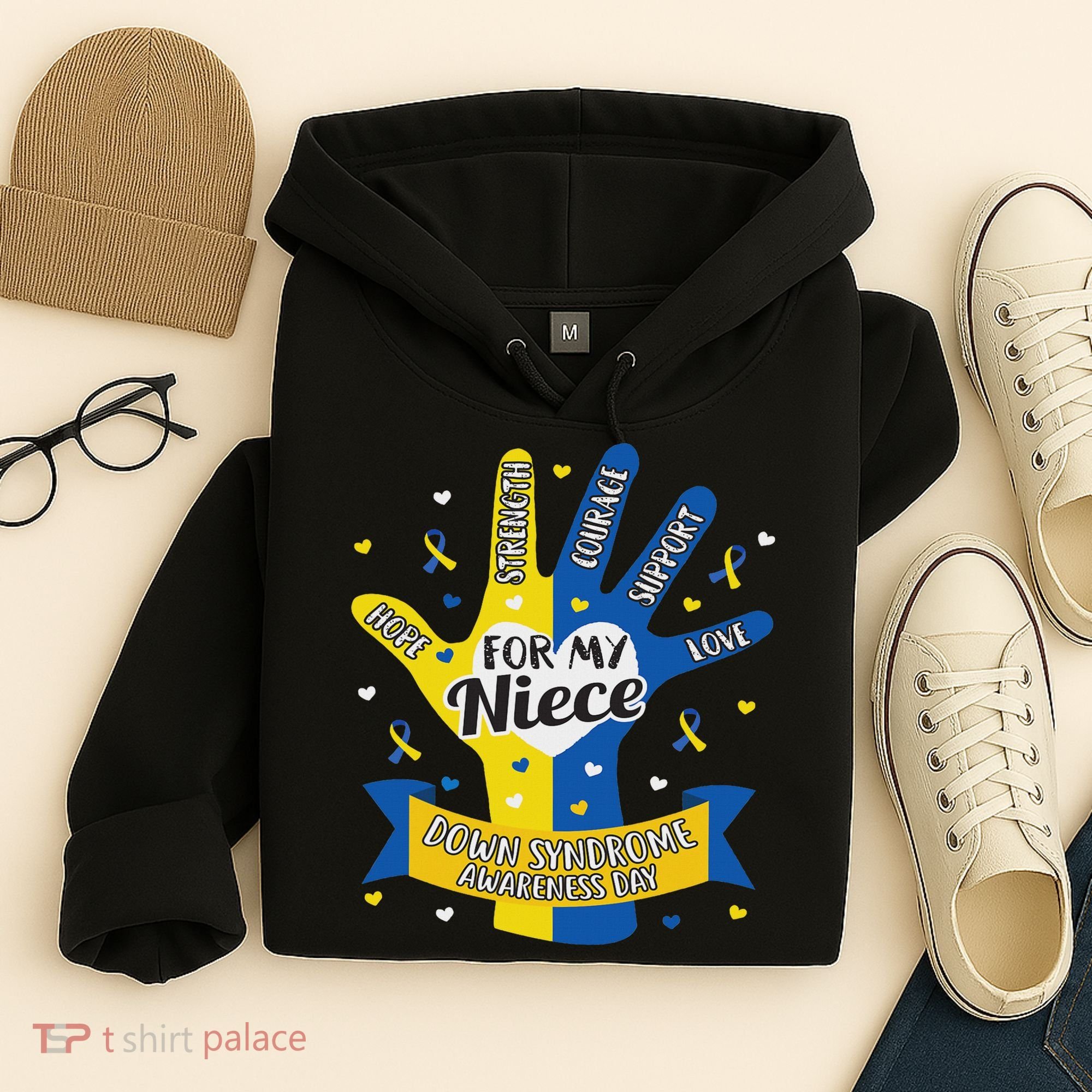 Down Syndrome Aunt Uncle Niece Love Awareness Gift Hoodie