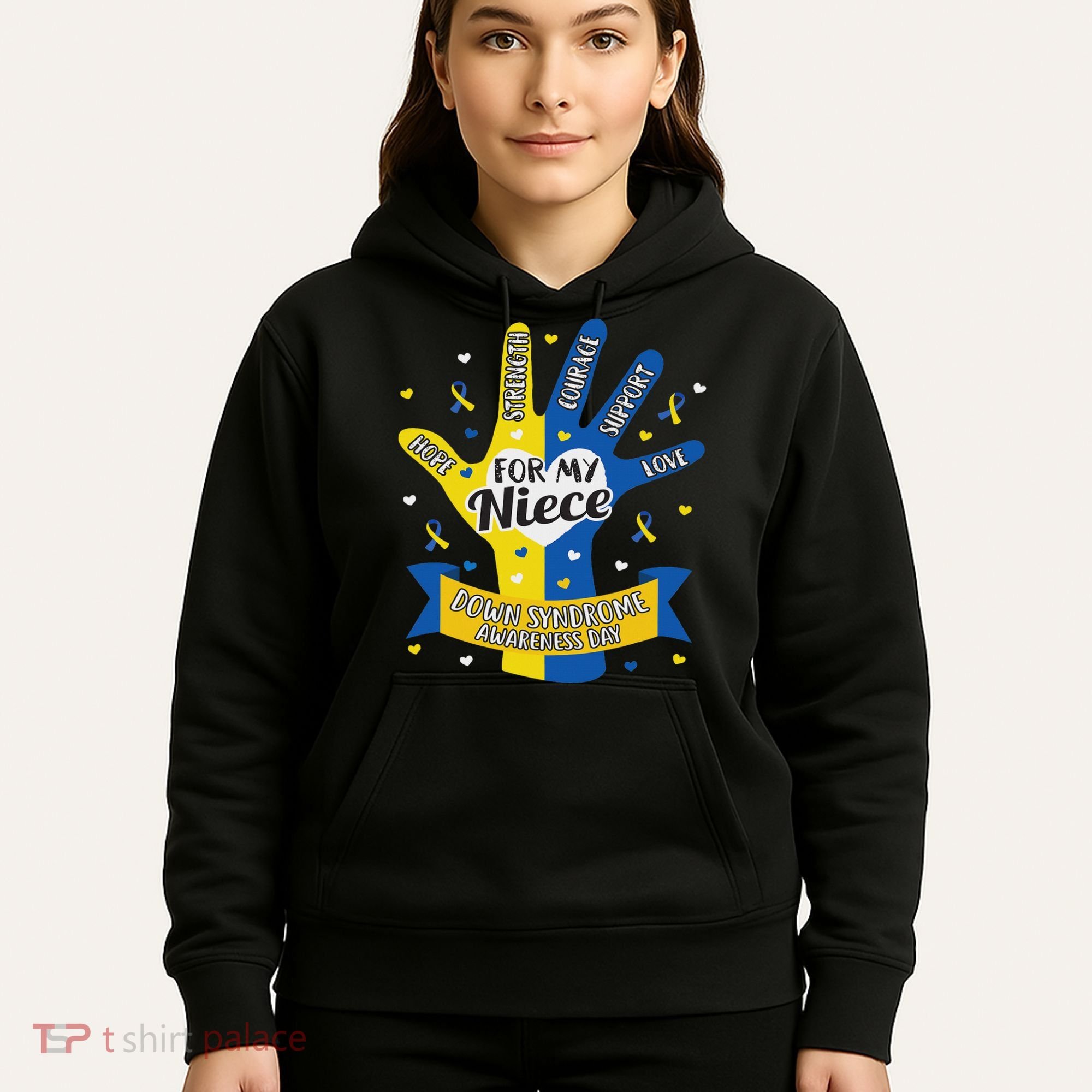 Down Syndrome Aunt Uncle Niece Love Awareness Gift Hoodie