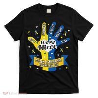 Down Syndrome Aunt Uncle Niece Love Awareness Gift T-Shirt thumb 0