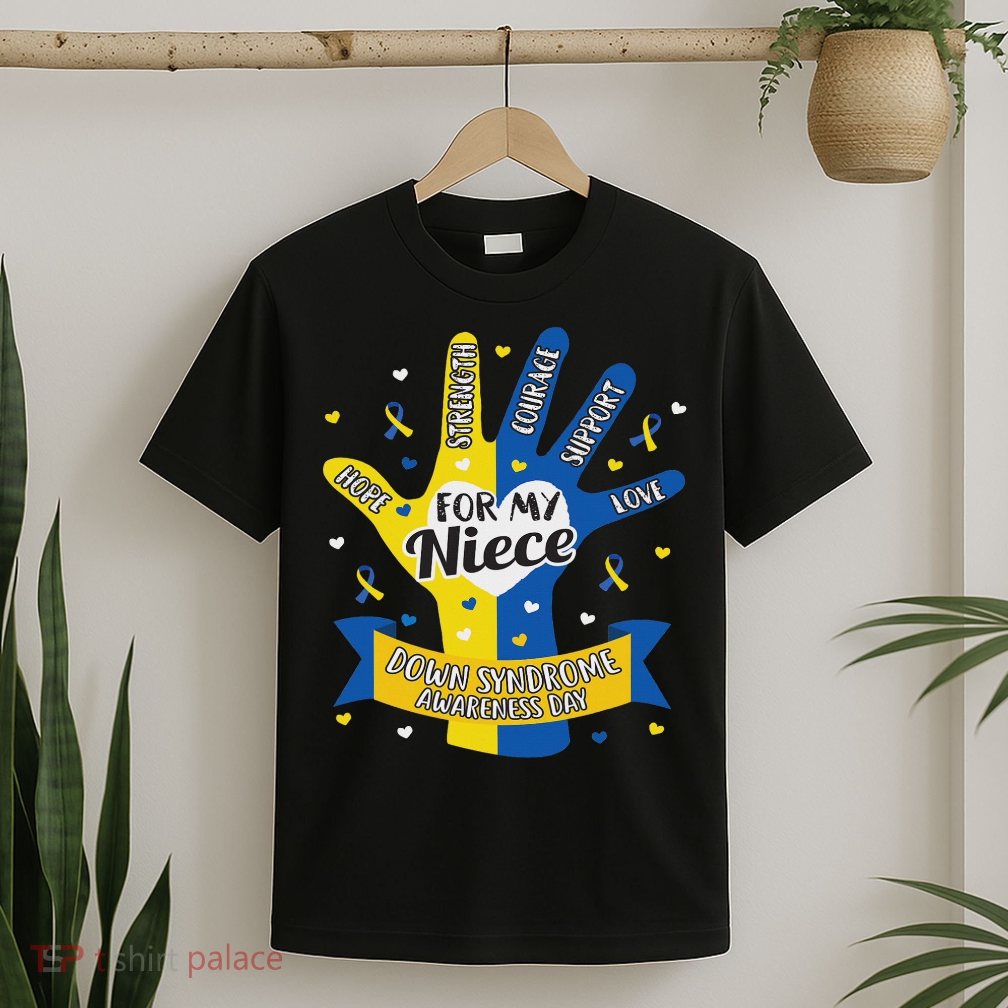 Down Syndrome Aunt Uncle Niece Love Awareness Gift T-Shirt