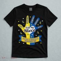 Down Syndrome Aunt Uncle Niece Love Awareness Gift T-Shirt thumb 5