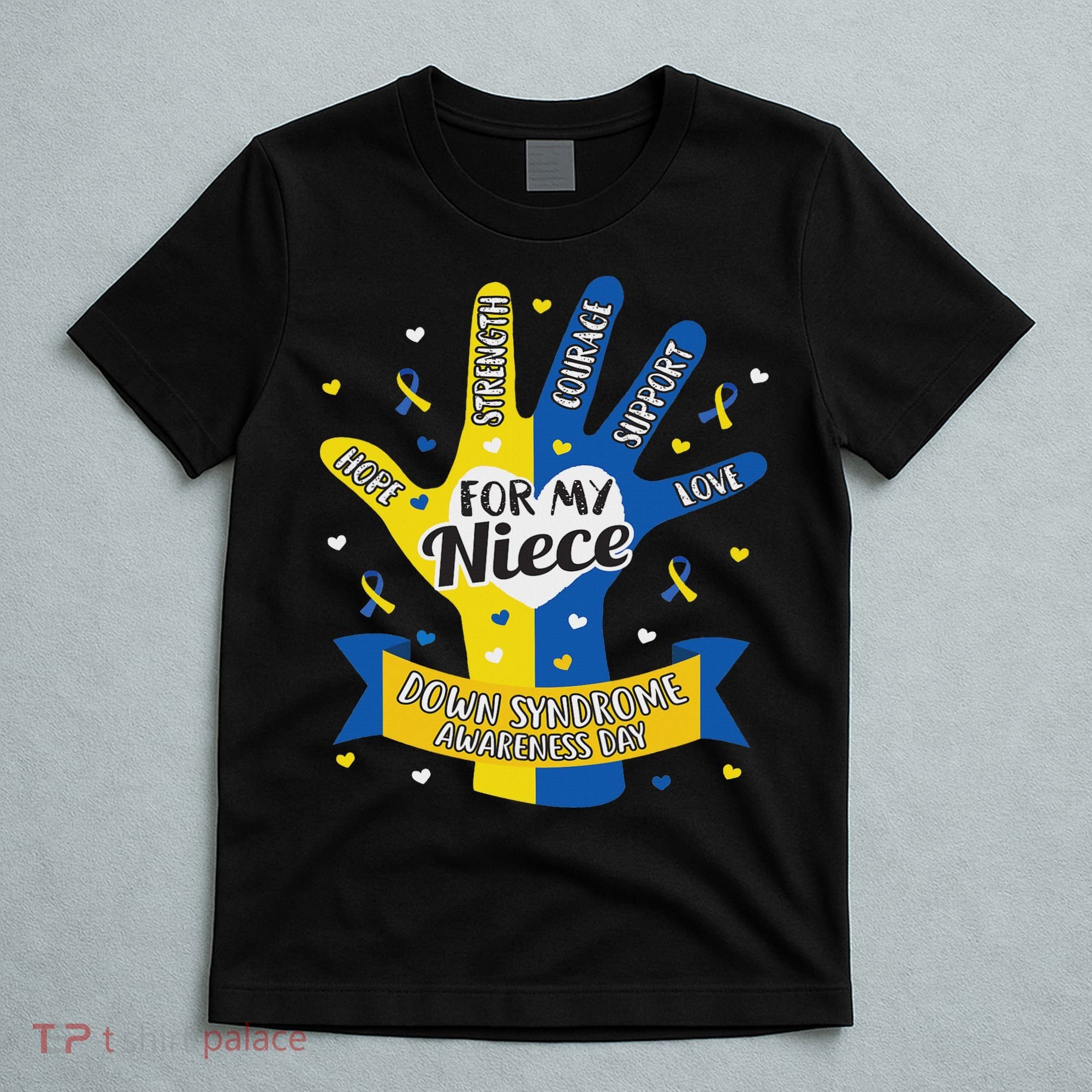 Down Syndrome Aunt Uncle Niece Love Awareness Gift T-Shirt
