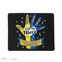 Down Syndrome Aunt Uncle Niece Love Awareness Gift Mousepad thumb 0