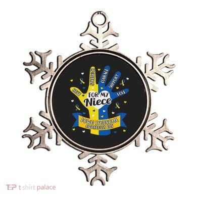 Down Syndrome Aunt Uncle Niece Love Awareness Gift Ornament