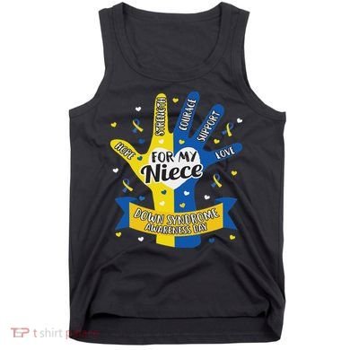 Down Syndrome Aunt Uncle Niece Love Awareness Gift Tank Top