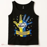 Down Syndrome Aunt Uncle Niece Love Awareness Gift Tank Top thumb 2