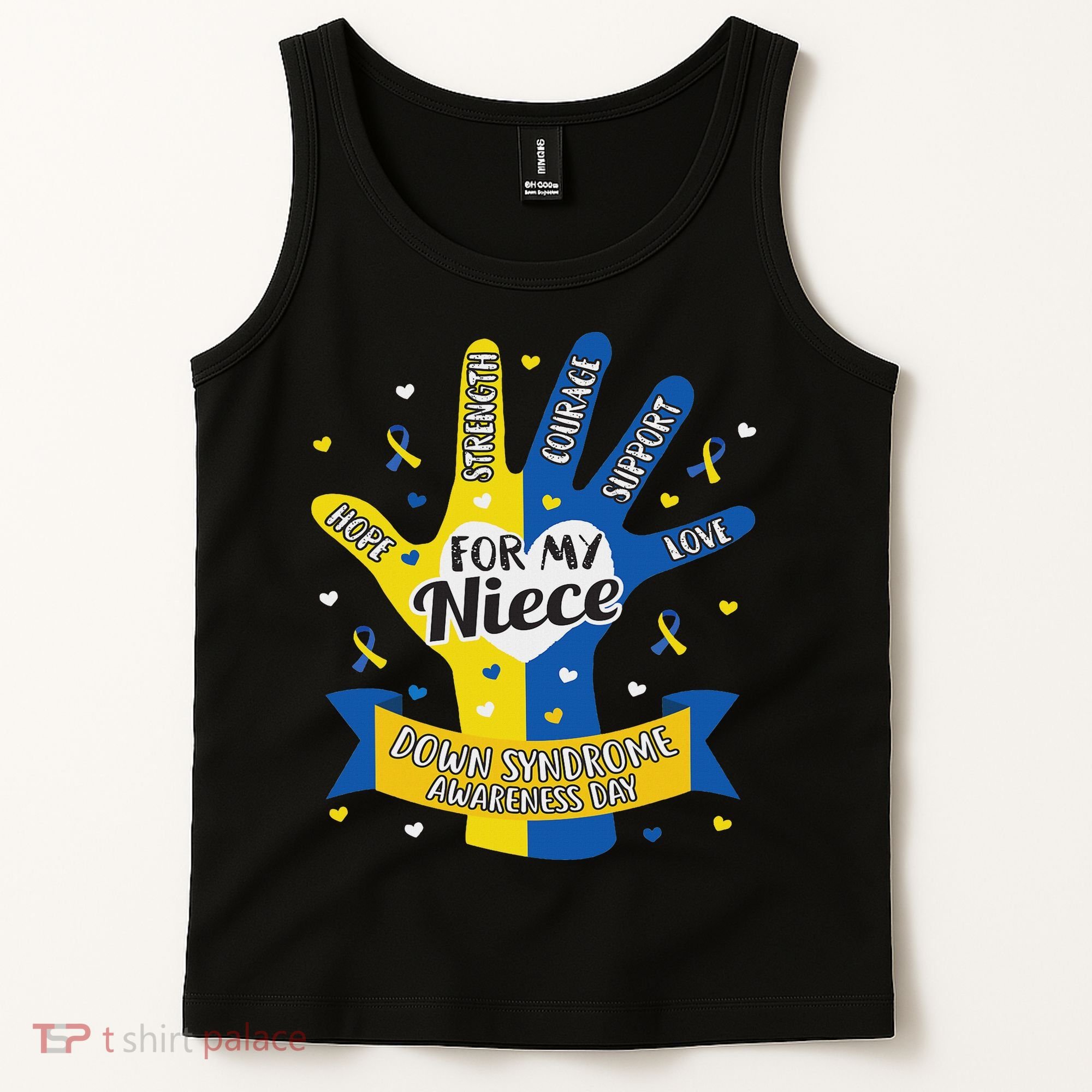 Down Syndrome Aunt Uncle Niece Love Awareness Gift Tank Top