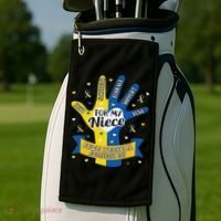 Down Syndrome Aunt Uncle Niece Love Awareness Gift Golf Towel thumb 2