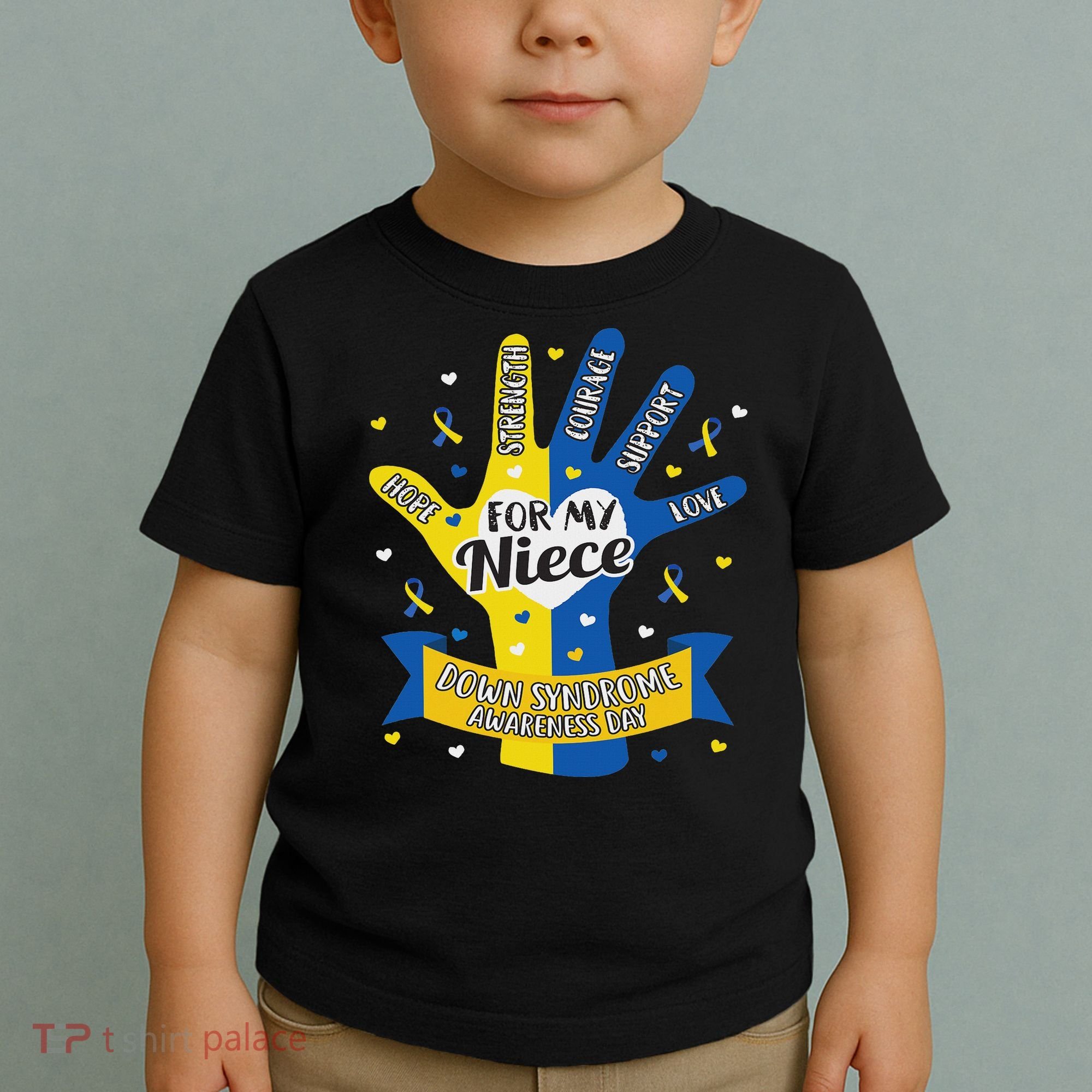 Down Syndrome Aunt Uncle Niece Love Awareness Gift Toddler T-Shirt