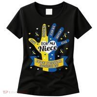 Down Syndrome Aunt Uncle Niece Love Awareness Gift Women's T-Shirt thumb 0