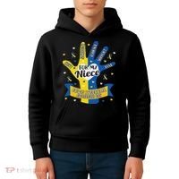 Down Syndrome Aunt Uncle Niece Love Awareness Gift Kids Hoodie thumb 4