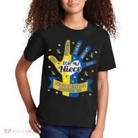 Down Syndrome Aunt Uncle Niece Love Awareness Gift Kids T-Shirt thumb 2