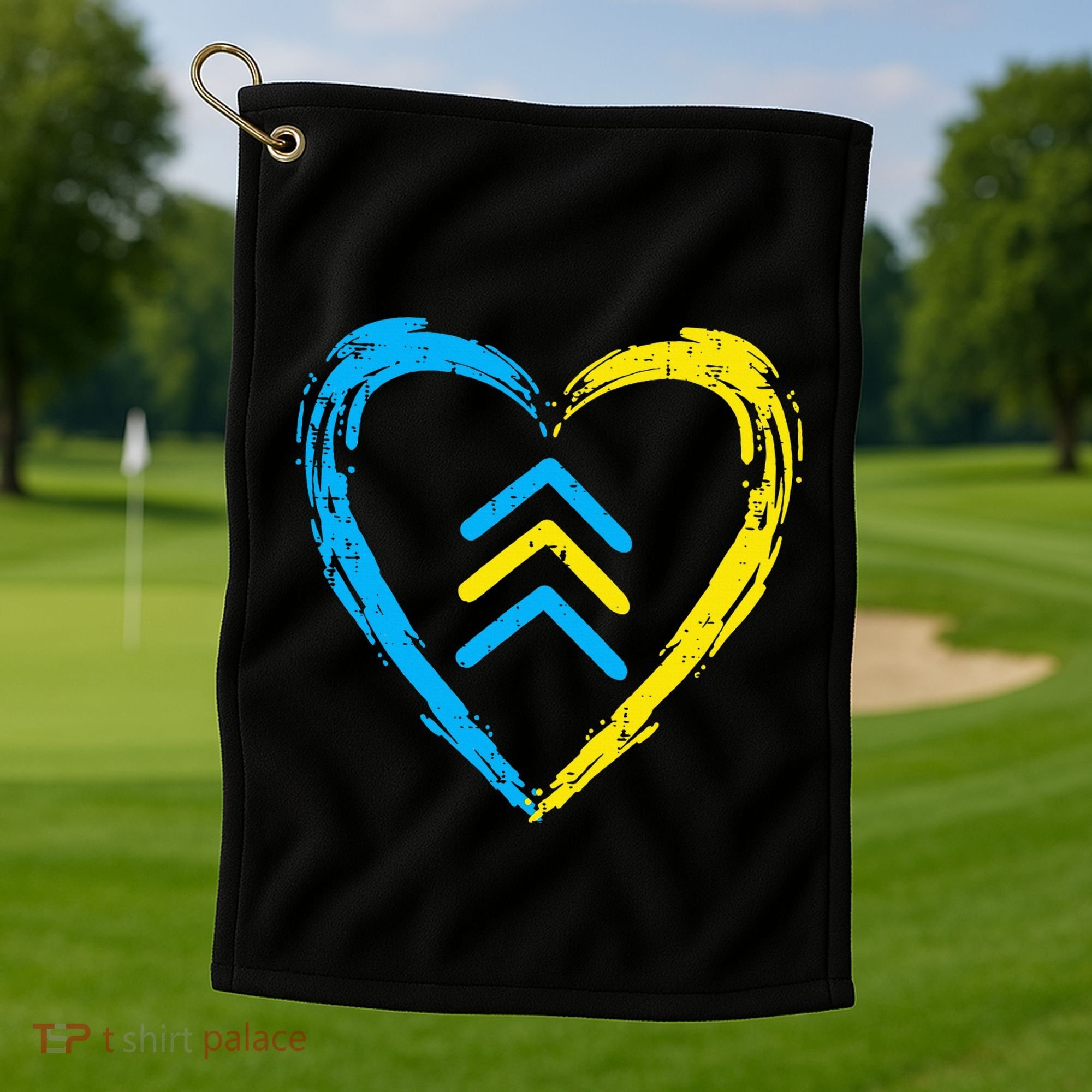 Down Syndrome Awareness Arrows Trisomy 21 T21 Golf Towel