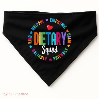Dietary SQUAD Appreciation Week Healthcare Dietitian Squad USA-Made Doggie Bandana