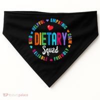 Dietary SQUAD Appreciation Week Healthcare Dietitian Squad USA-Made Doggie Bandana thumb 0