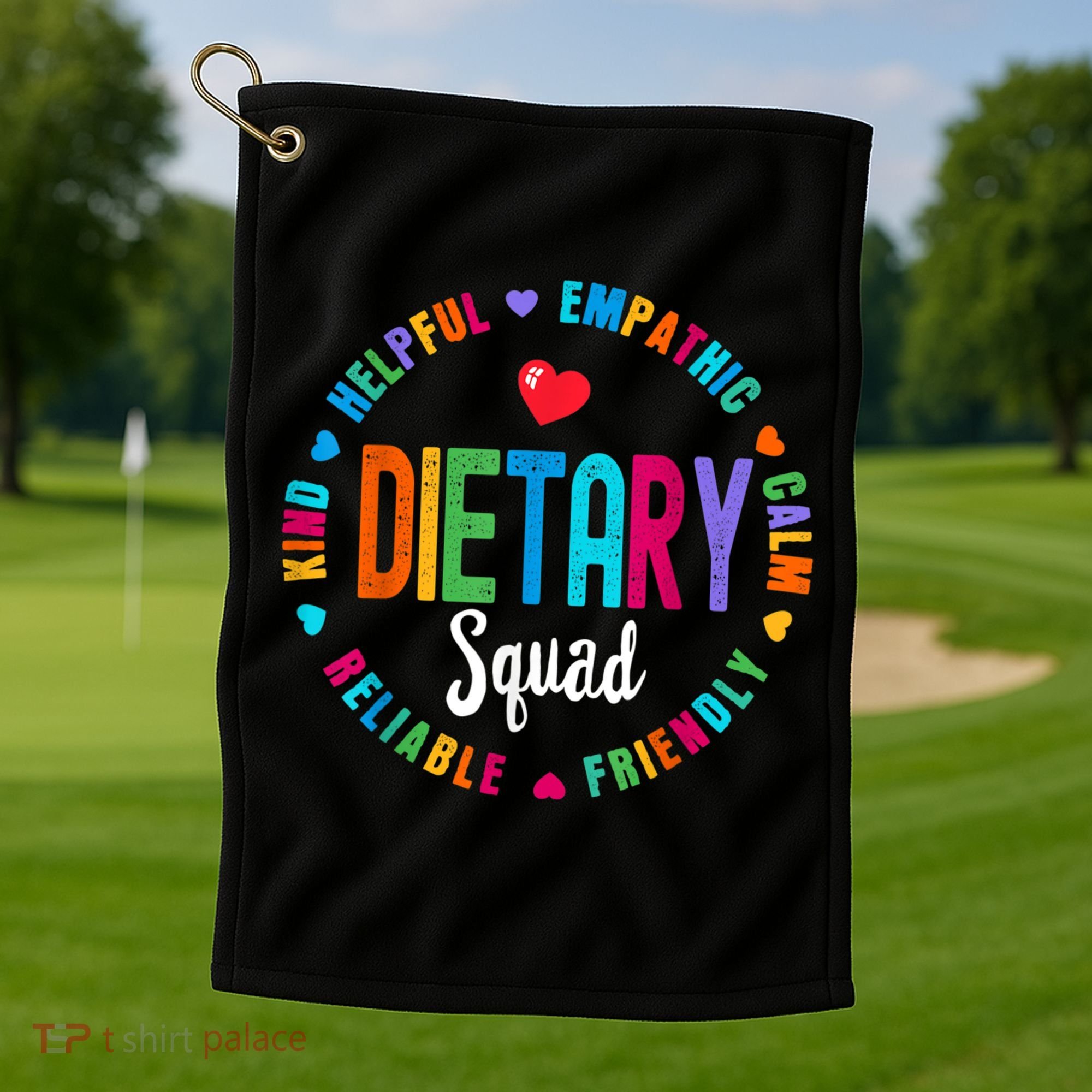 Dietary SQUAD Appreciation Week Healthcare Dietitian Squad Golf Towel