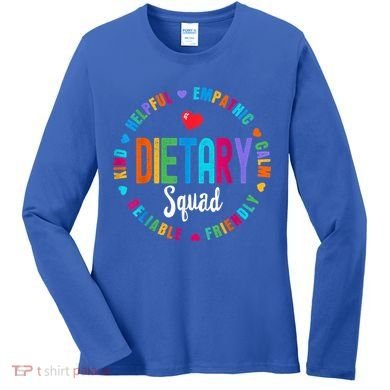 Dietary SQUAD Appreciation Week Healthcare Dietitian Squad Women's Long Sleeve Shirt