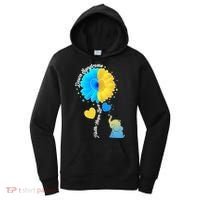 Down Syndrome Awareness Faith Hope Love Flower Elephant Women's Hoodie thumb 0