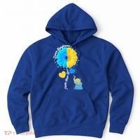 Down Syndrome Awareness Faith Hope Love Flower Elephant Hoodie thumb 0