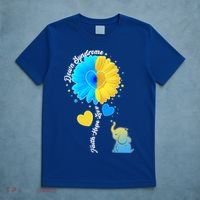 Down Syndrome Awareness Faith Hope Love Flower Elephant T-Shirt thumb 5