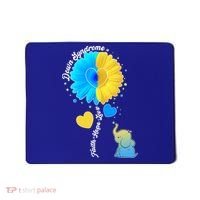 Down Syndrome Awareness Faith Hope Love Flower Elephant Mousepad thumb 0
