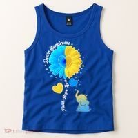 Down Syndrome Awareness Faith Hope Love Flower Elephant Tank Top thumb 2