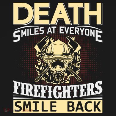 Death Smiles At Everyone Firefighters Smile Back Women's Flannel Pajama Set