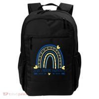 Down Syndrome Awareness Rainbow Heart Backpack thumb 0