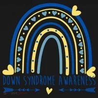 Down Syndrome Awareness Rainbow Heart Toddler Hoodie thumb 2