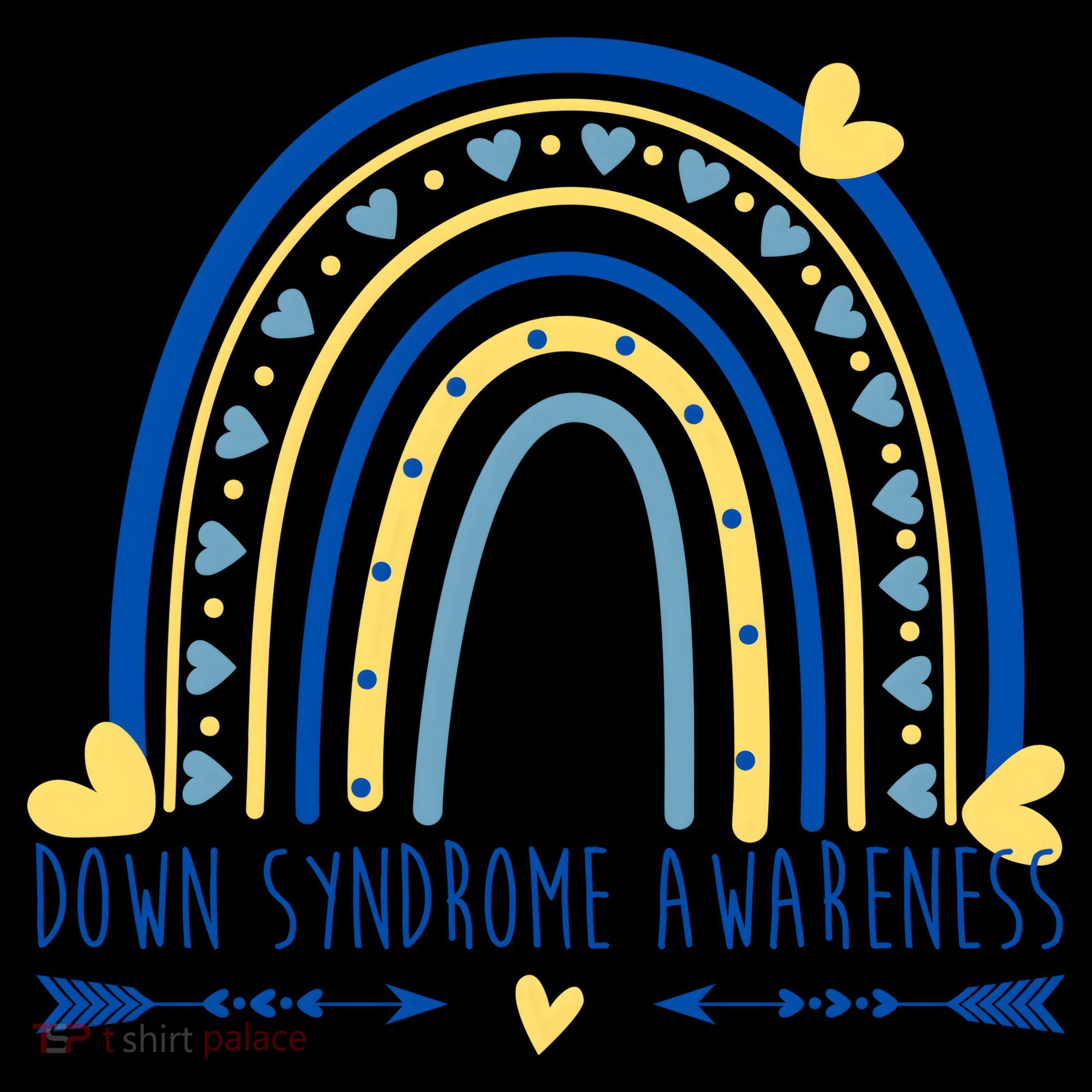 Down Syndrome Awareness Rainbow Heart Tote Bag