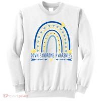 Down Syndrome Awareness Rainbow Heart Sweatshirt thumb 0