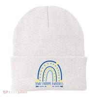 Down Syndrome Awareness Rainbow Heart Beanie thumb 0