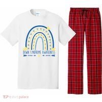 Down Syndrome Awareness Rainbow Heart Pajama Set thumb 0