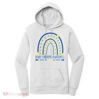 Down Syndrome Awareness Rainbow Heart Women's Hoodie thumb 0