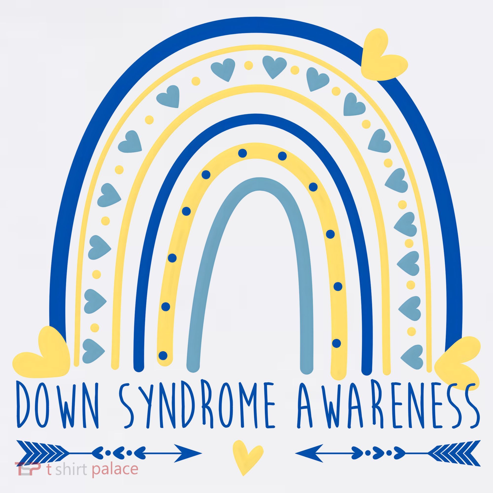 Down Syndrome Awareness Rainbow Heart Women's Hoodie