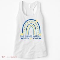 Down Syndrome Awareness Rainbow Heart Women's Tank Top thumb 0