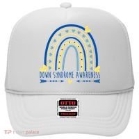 Down Syndrome Awareness Rainbow Heart Hat thumb 0