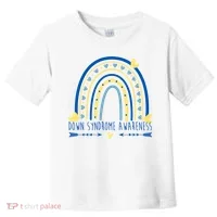 Down Syndrome Awareness Rainbow Heart Toddler T-Shirt thumb 0
