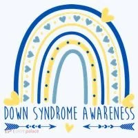 Down Syndrome Awareness Rainbow Heart Women's T-Shirt thumb 6