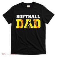 Dad Softball Apparel Yellow Softball Dad T-Shirt thumb 0