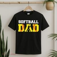 Dad Softball Apparel Yellow Softball Dad T-Shirt thumb 2