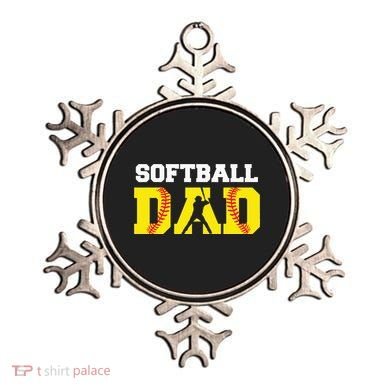 Dad Softball Apparel Yellow Softball Dad Ornament
