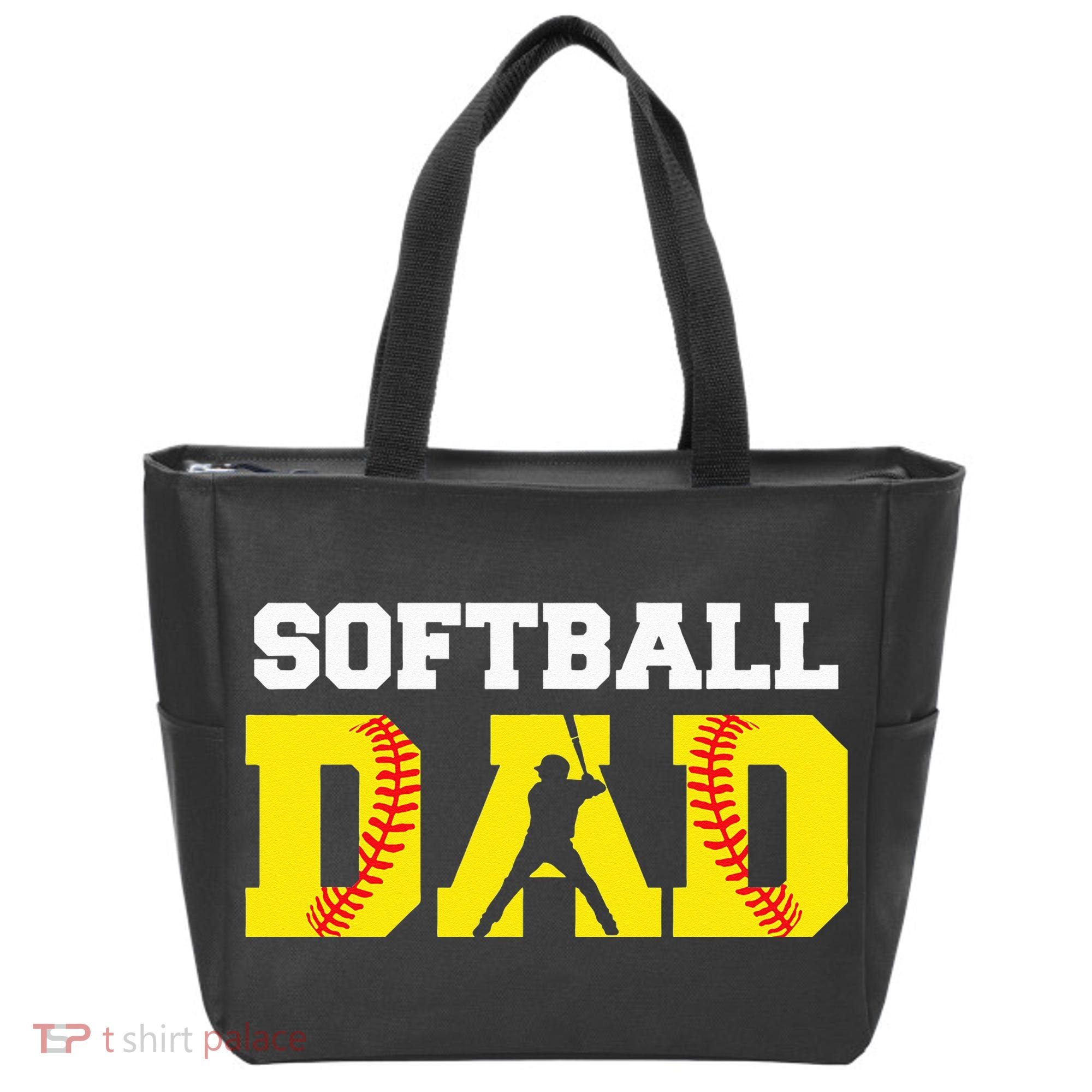 Dad Softball Apparel Yellow Softball Dad Tote Bag