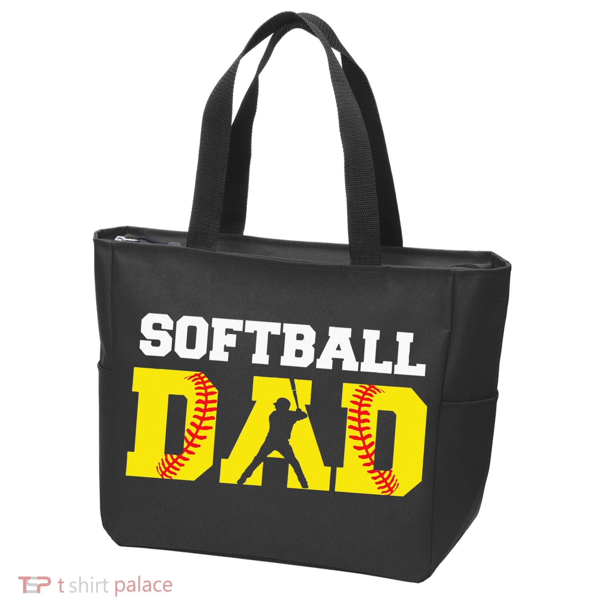 Dad Softball Apparel Yellow Softball Dad Tote Bag
