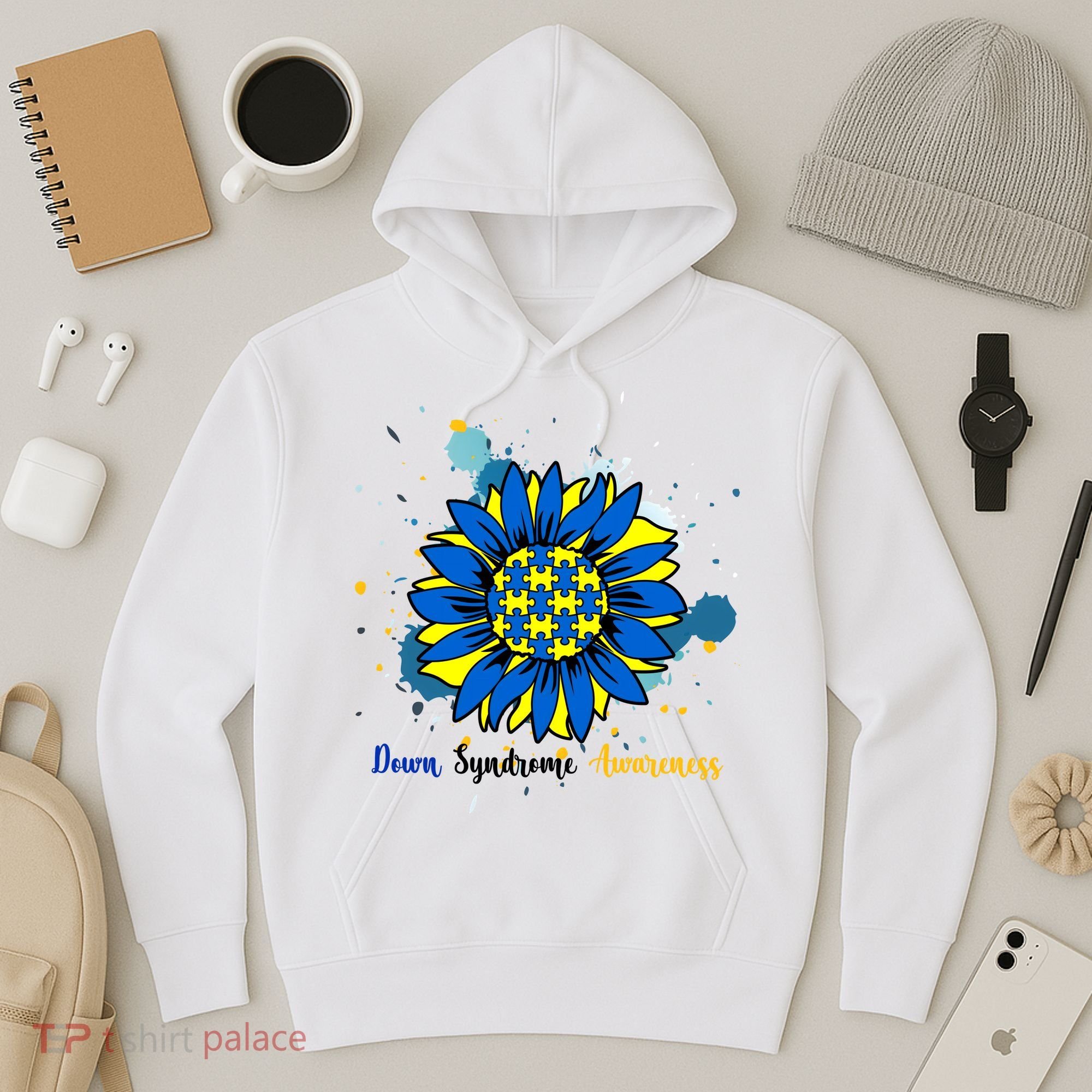 Down Syndrome Awareness Sunflower Hoodie