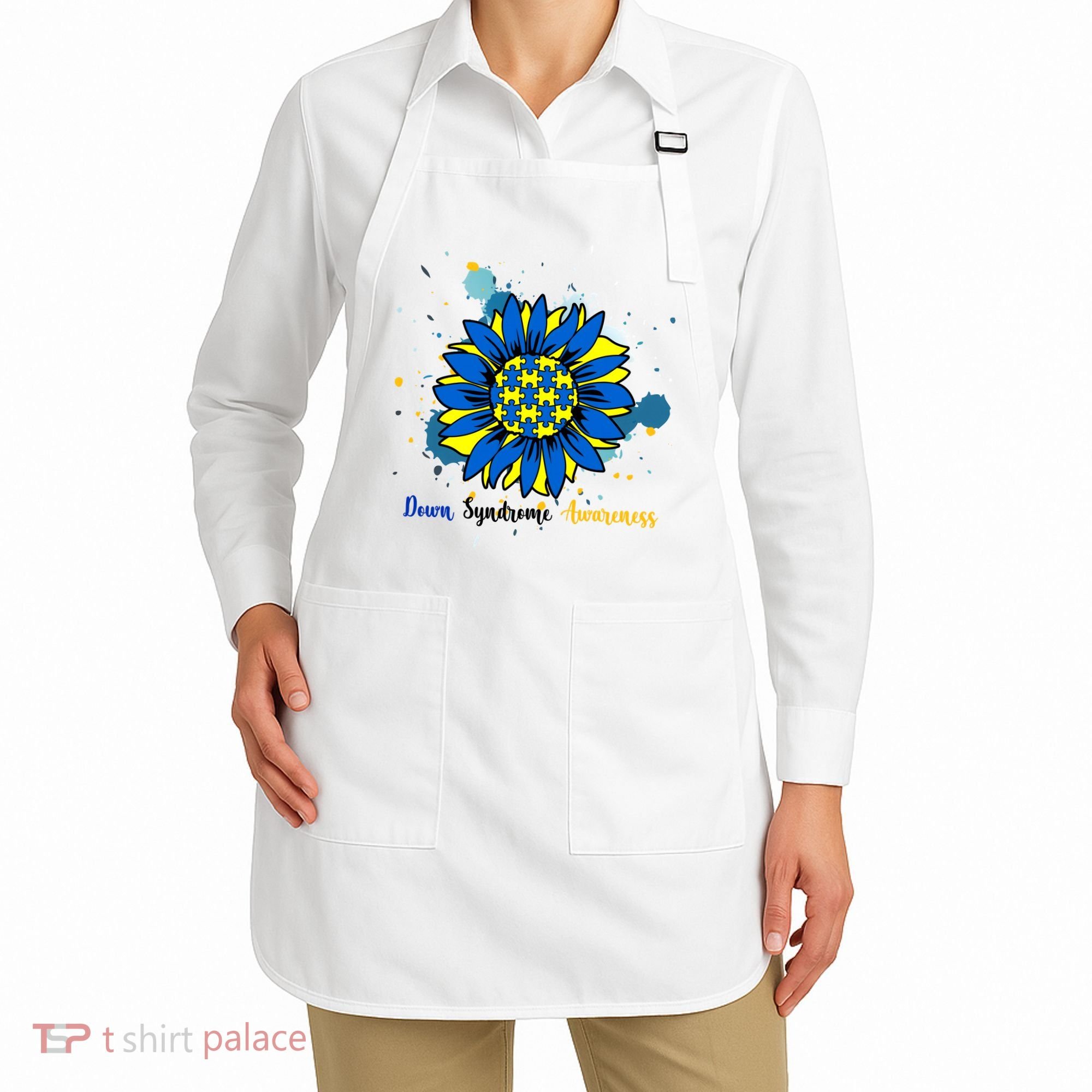 Down Syndrome Awareness Sunflower Apron