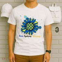 Down Syndrome Awareness Sunflower T-Shirt thumb 6