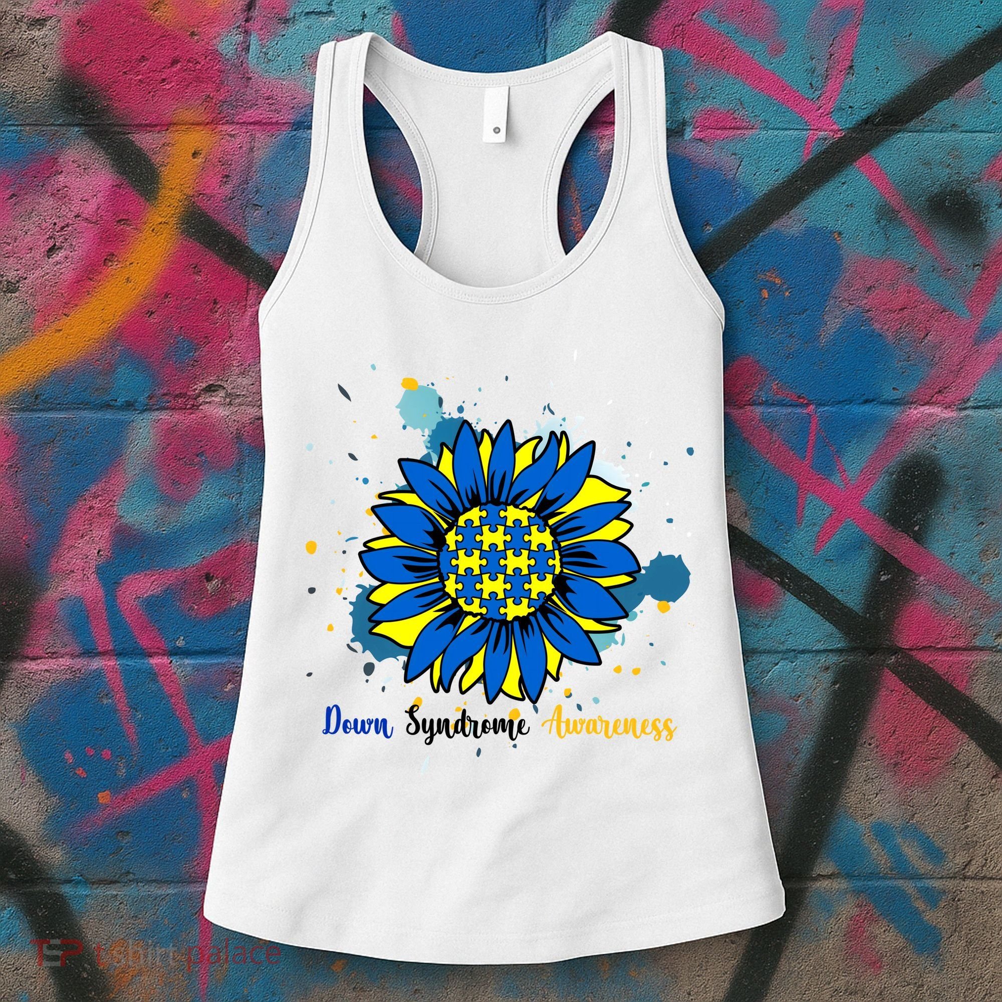 Down Syndrome Awareness Sunflower Women's Tank Top